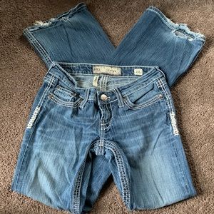 BKE Denim Flare size 25 long